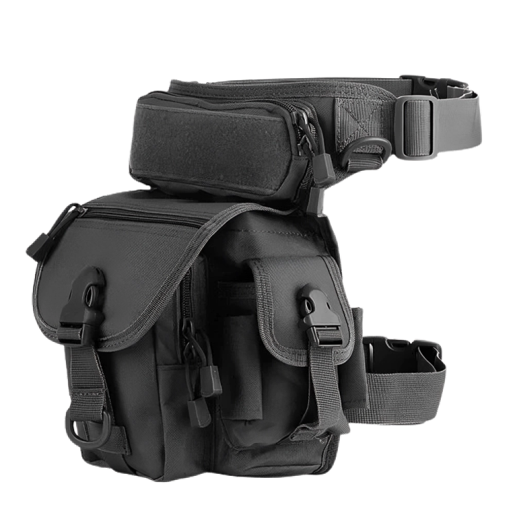 Multi-Purpose Tactical Drop Leg Bag Tool Fanny Thigh Pack Leg Rig Military Motorcycle Camera Versipack Utility Pouch, Black/Coyote Tan/Army