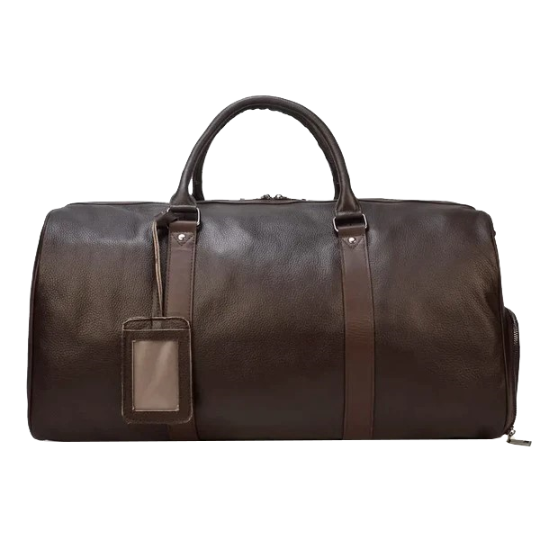 Genuine Leather Duffel | Travel Overnight Weekend Leather Bag | Sports Gym Duffel for Men
