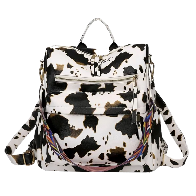 PU leather leopard snake fashionable ladies bags handbag backpacks for girls