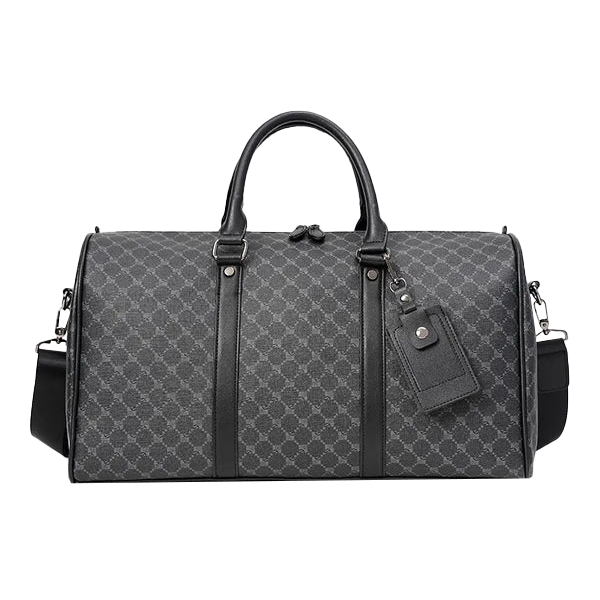 Men's Travel Duffel Bag Leather Large Capacity Weekend Luggage Tote Bag - Versatile Carry Large Travel Tote for Gym Vacations