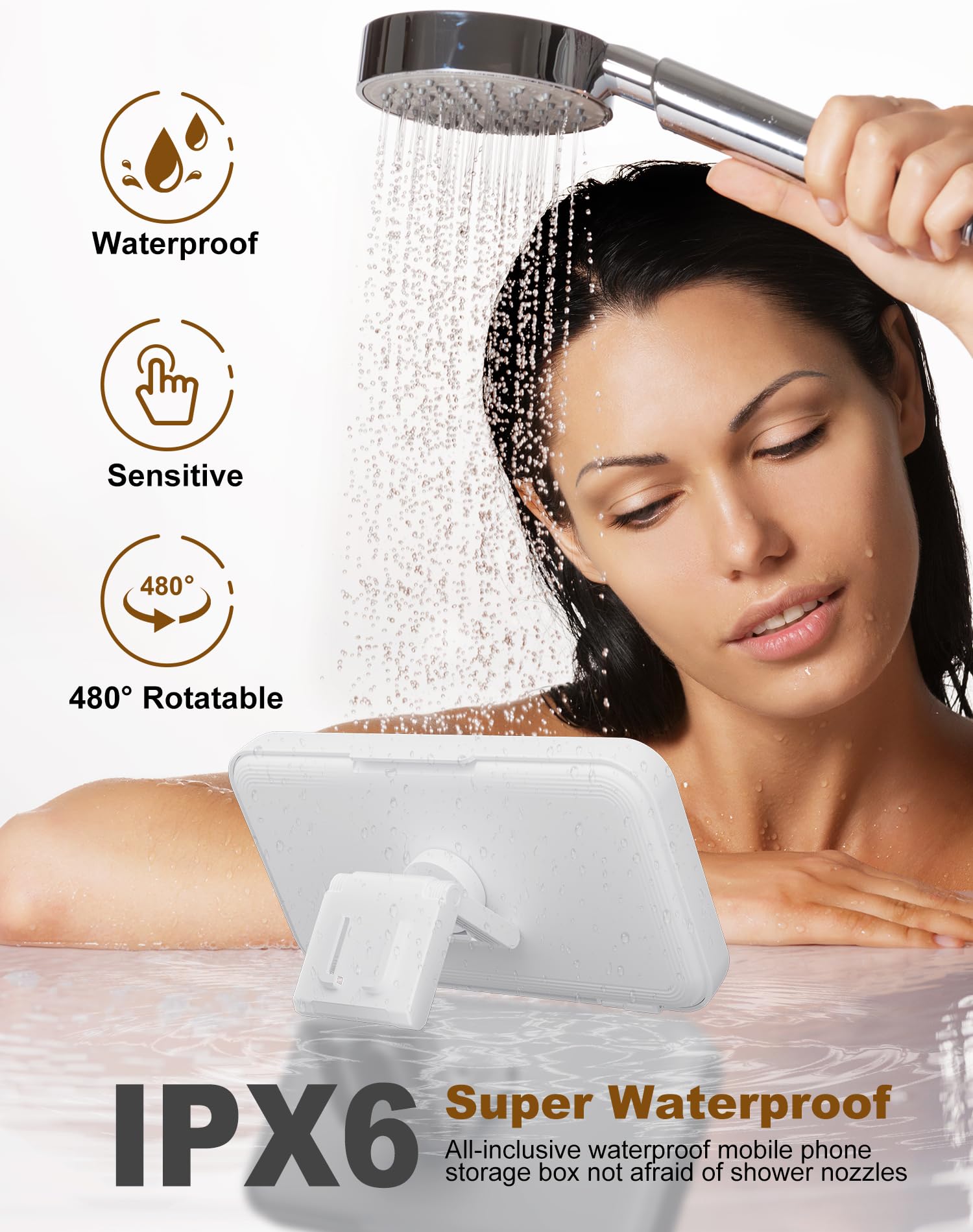FLEXSAC™-BATH WATERPROOF PHONE HOLDER