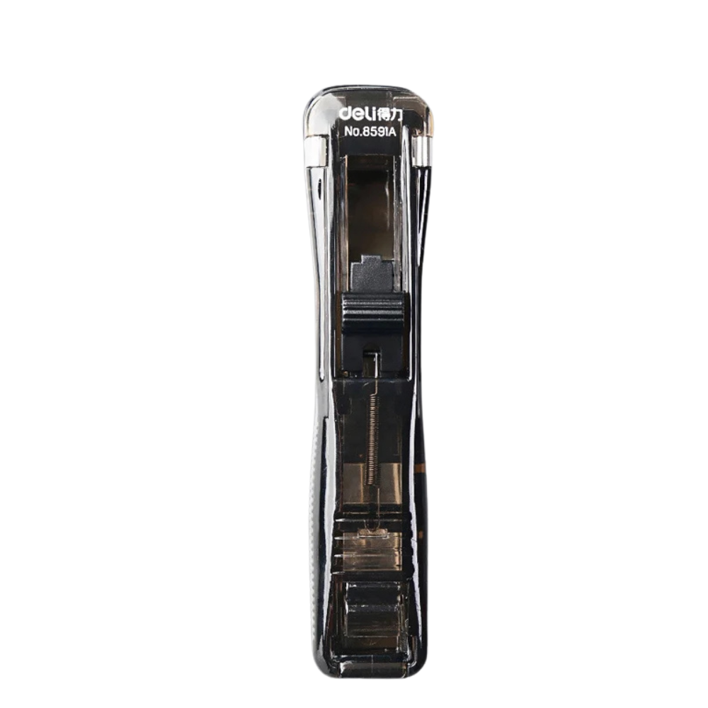 Creative Stapler Set - Transparent Push Clamp Stapler with Clipper for Office & School