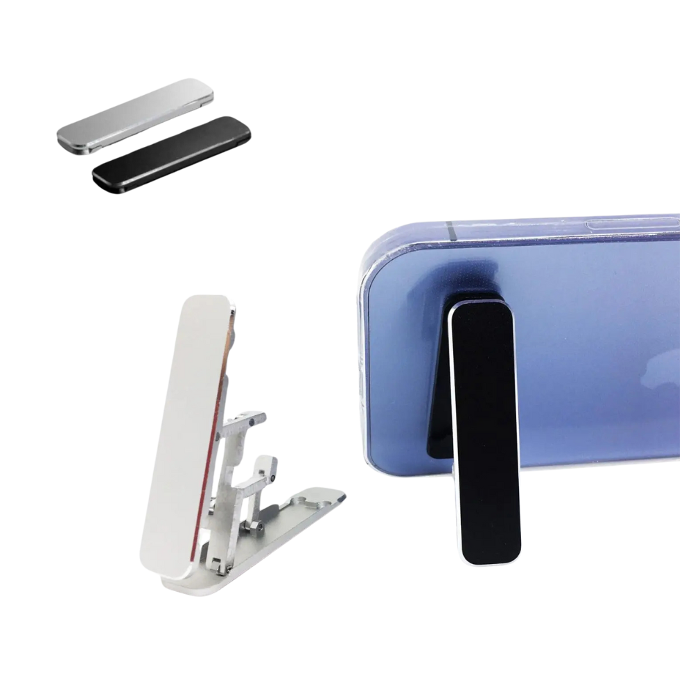 2-Piece Adjustable Cell Phone Holder - Foldable Stand for Desktop
