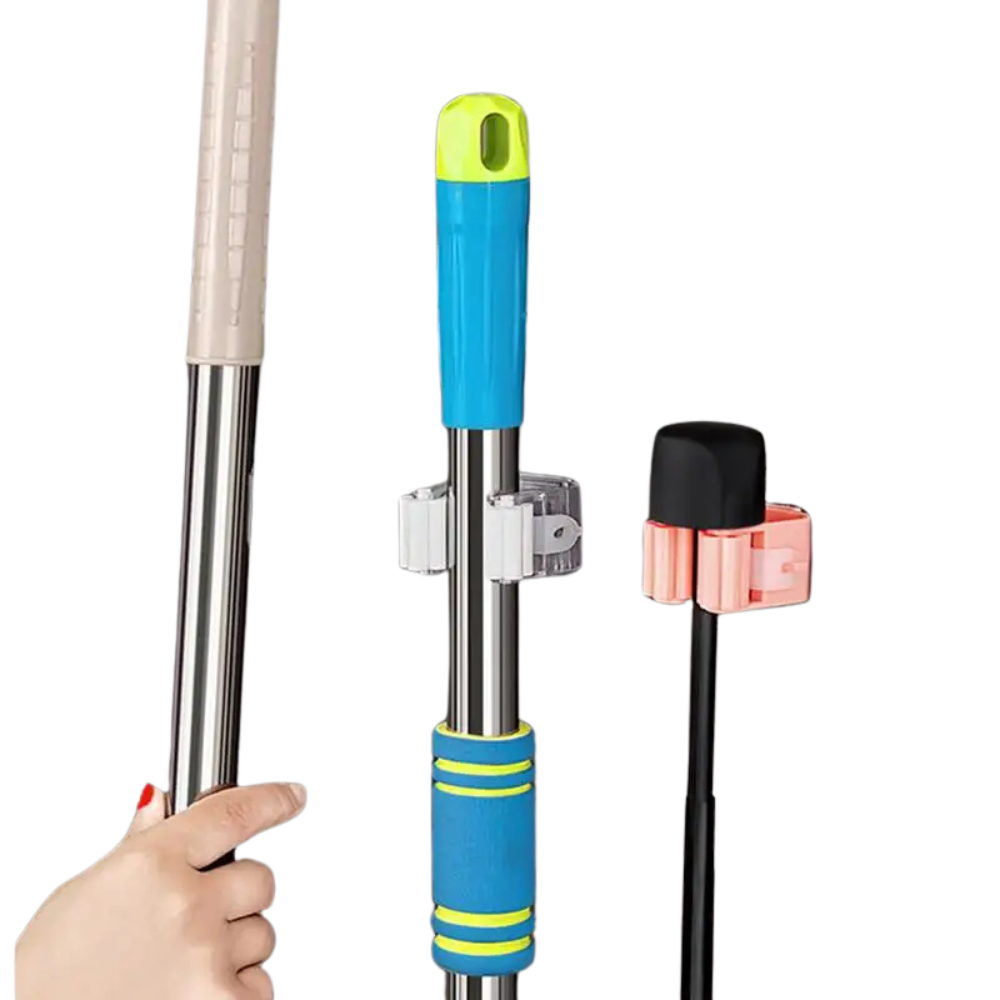 Self-Adhesive Mop and Broom Holder