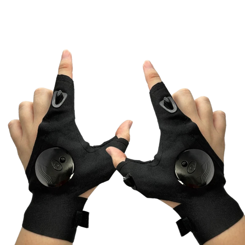 Rechargeable LED Flashlight Gloves