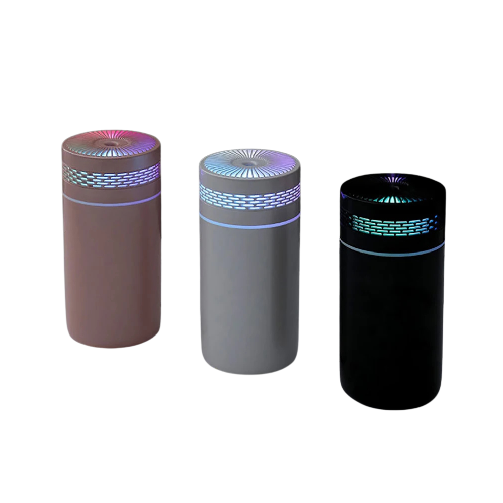 Colorful Mini Air Humidifier with LED Light - 320ML