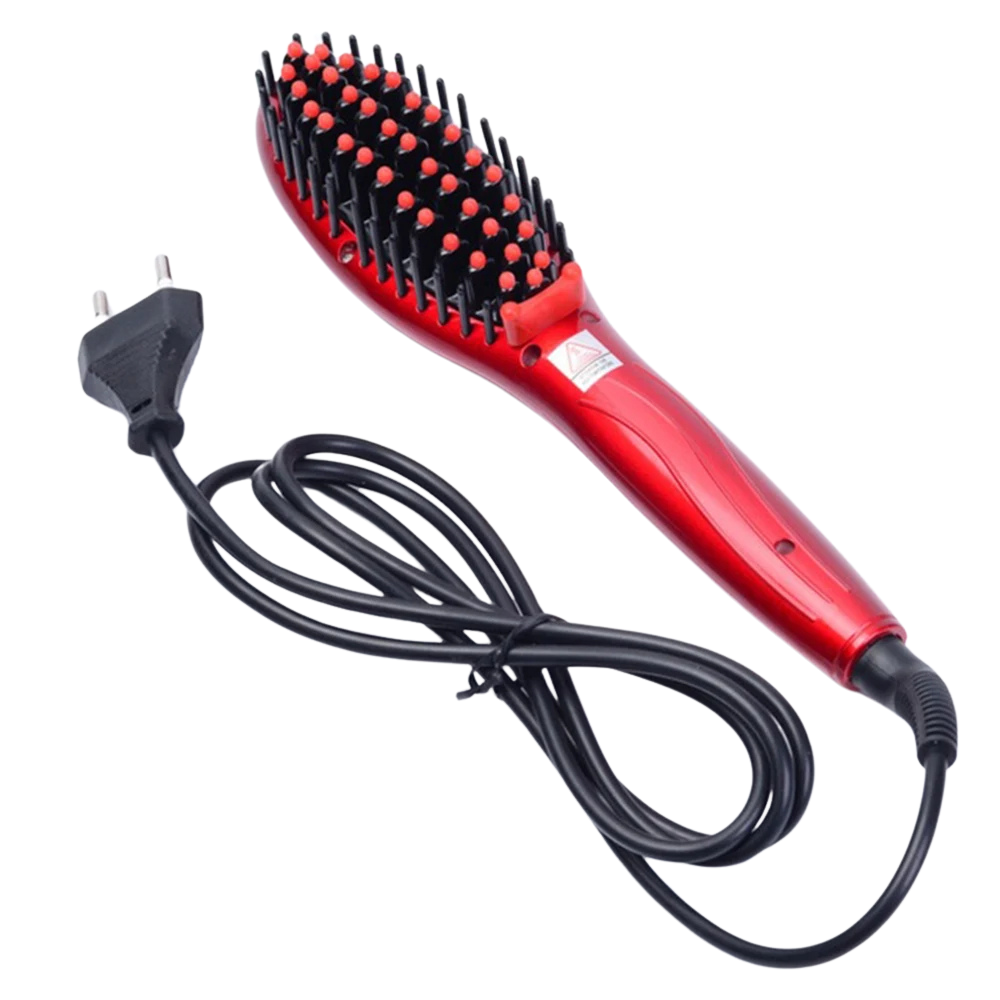 Tourmaline Ceramic Hair Straightener Brush – Smoothing & Styling Tool