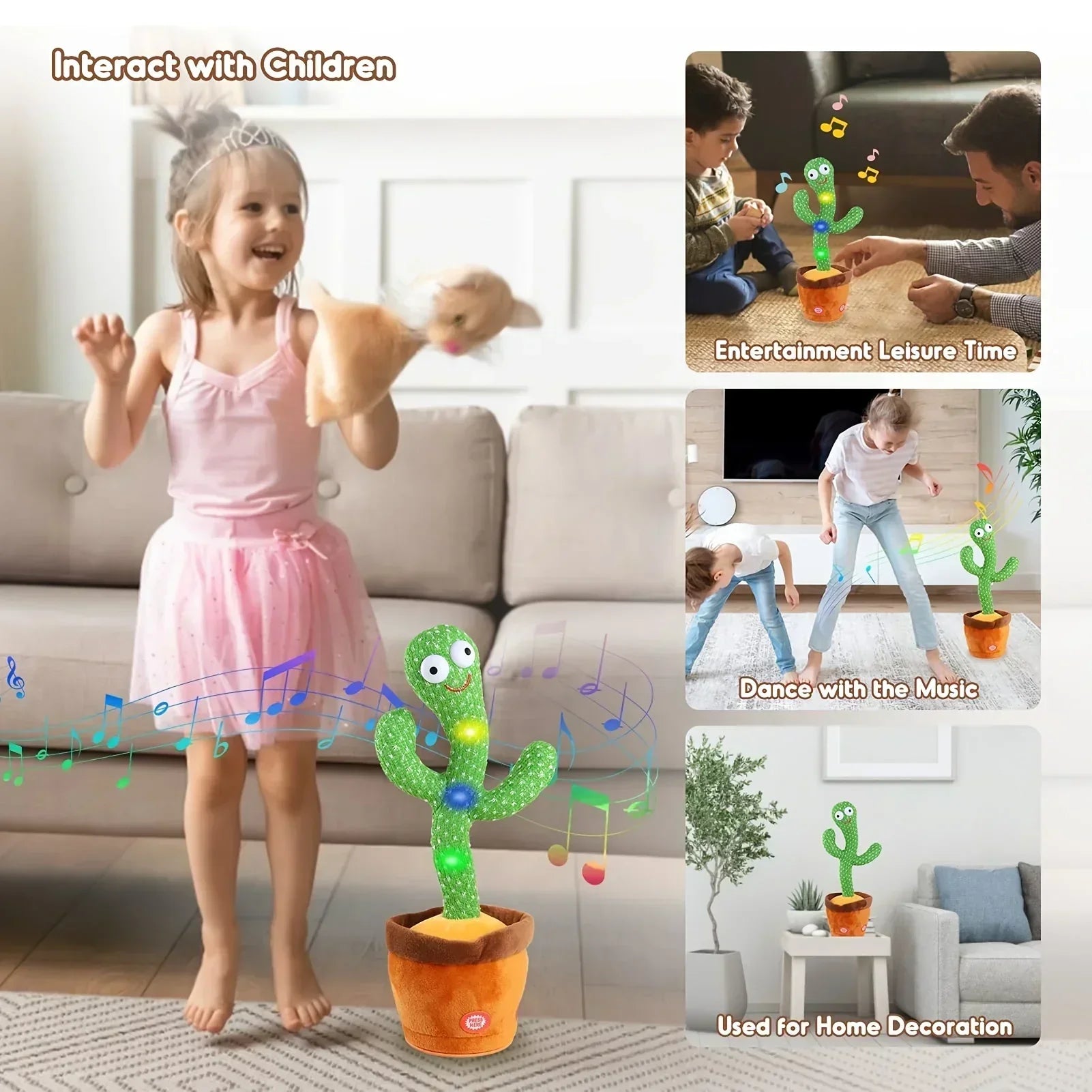FLEXSAC™-Cacto Dancing Cactus Plush Toy
