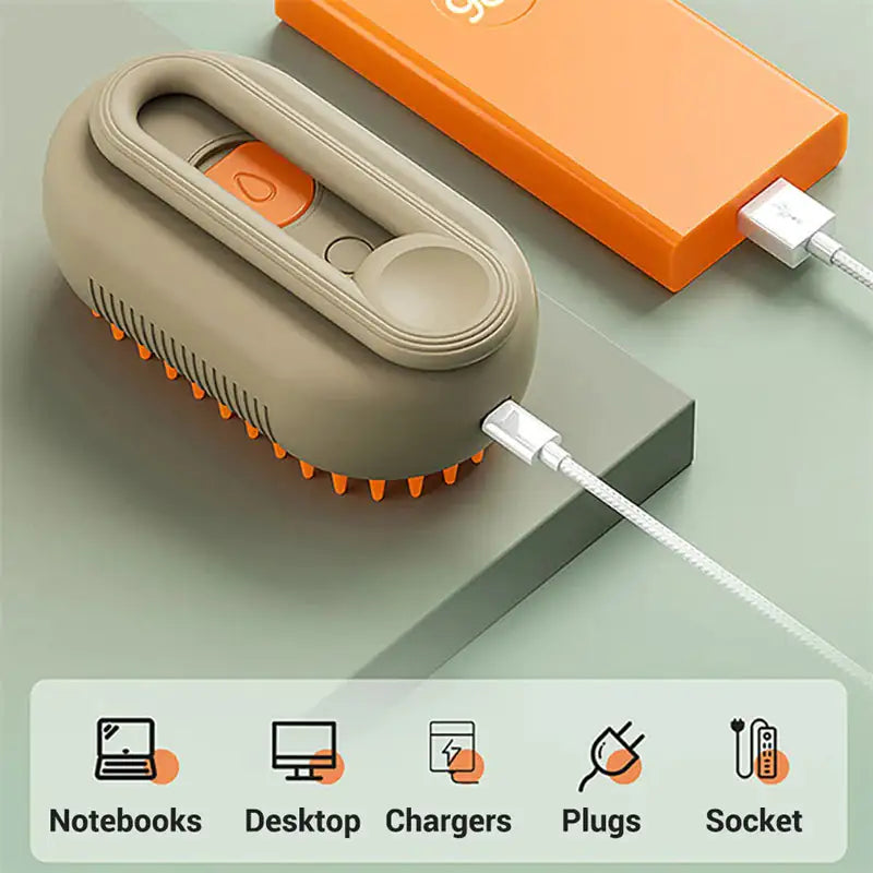 3-in-1 Cat & Dog Steam Brush for Grooming
