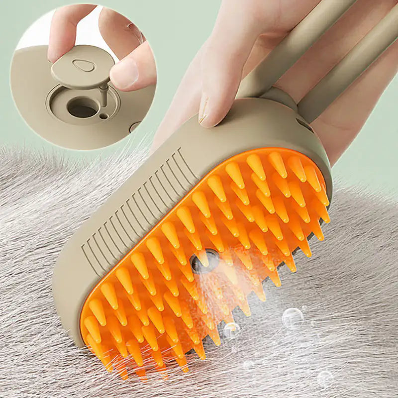 3-in-1 Cat & Dog Steam Brush for Grooming