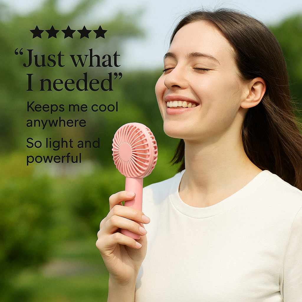 FLEXSAC™-Portable Handheld Mini Rechargeable Fan