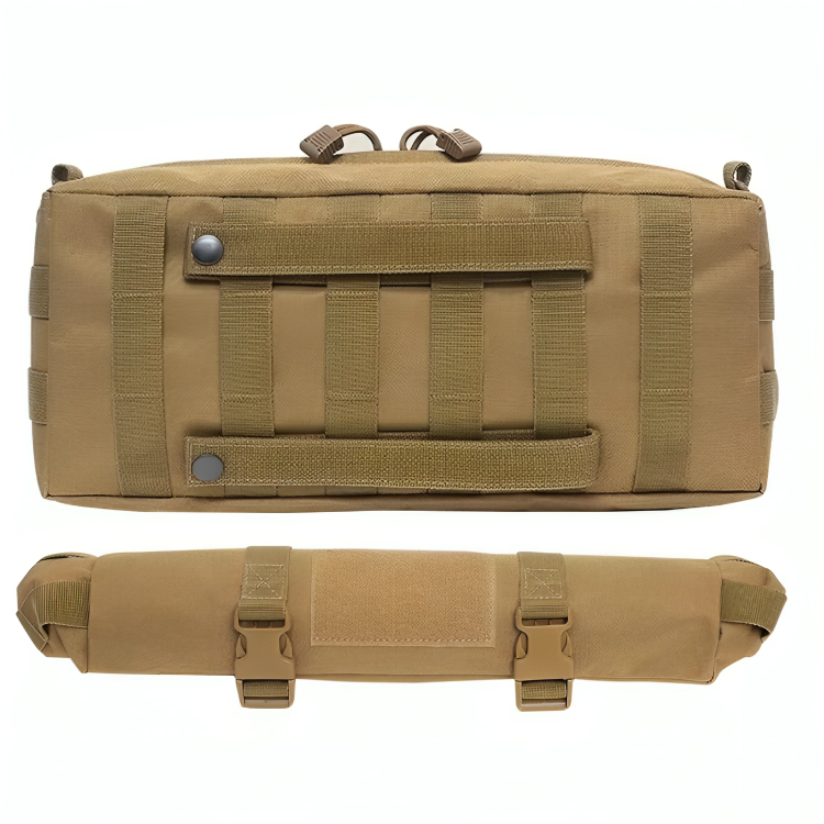 Tactical EDC Sling Bag Pack, Military Rover Shoulder Molle Backpack, with USA Flag Patch, Coyote