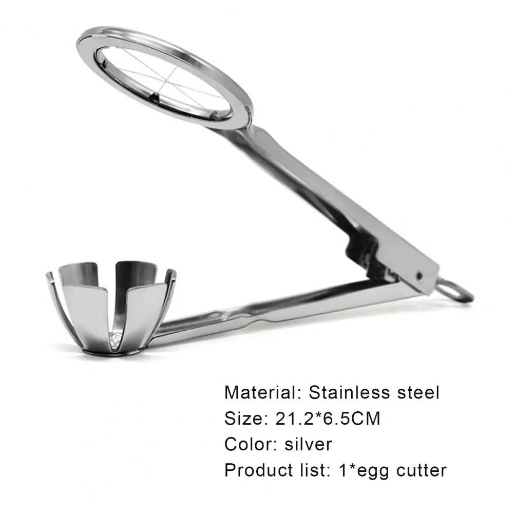 Stainless Steel Kitchen Egg Slicer Non-slip Practical Kitchen Tool Cut Egg Wedger Cutter for Hotel Petal Shape Egg Cutte
