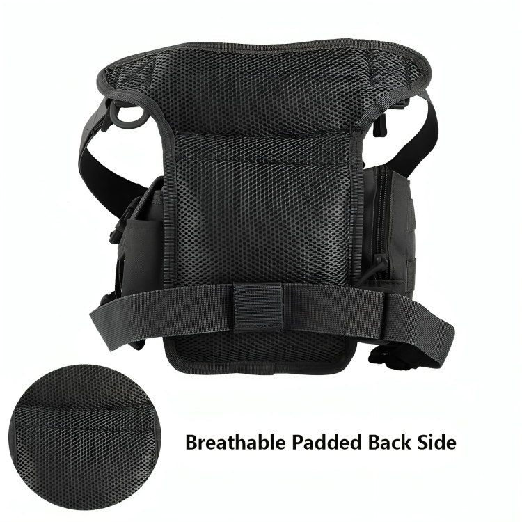 Multi-Purpose Tactical Drop Leg Bag Tool Fanny Thigh Pack Leg Rig Military Motorcycle Camera Versipack Utility Pouch, Black/Coyote Tan/Army