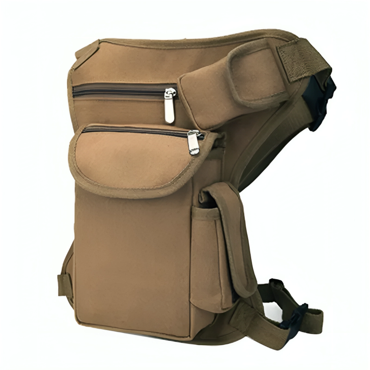 Multi-Purpose Tactical Drop Leg Bag Tool Fanny Thigh Pack Leg Rig Military Motorcycle Camera Versipack Utility Pouch, Black/Coyote Tan/Army