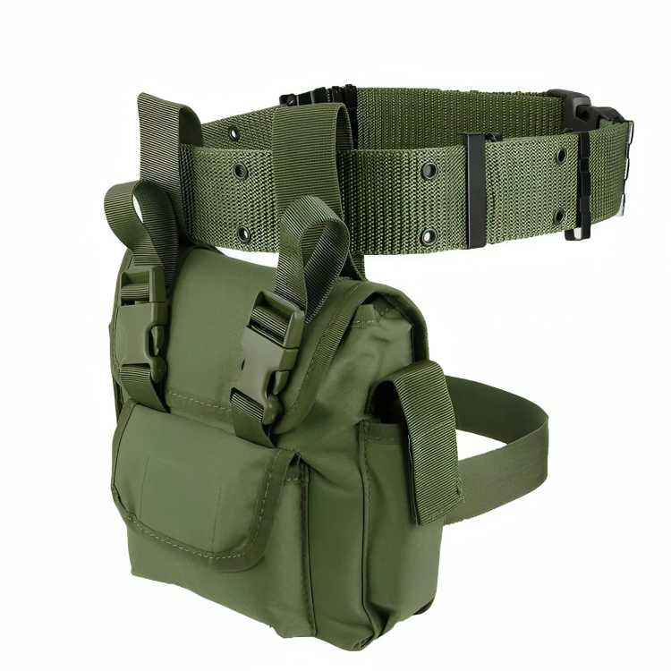 Multi-Purpose Tactical Drop Leg Bag Tool Fanny Thigh Pack Leg Rig Military Motorcycle Camera Versipack Utility Pouch, Black/Coyote Tan/Army