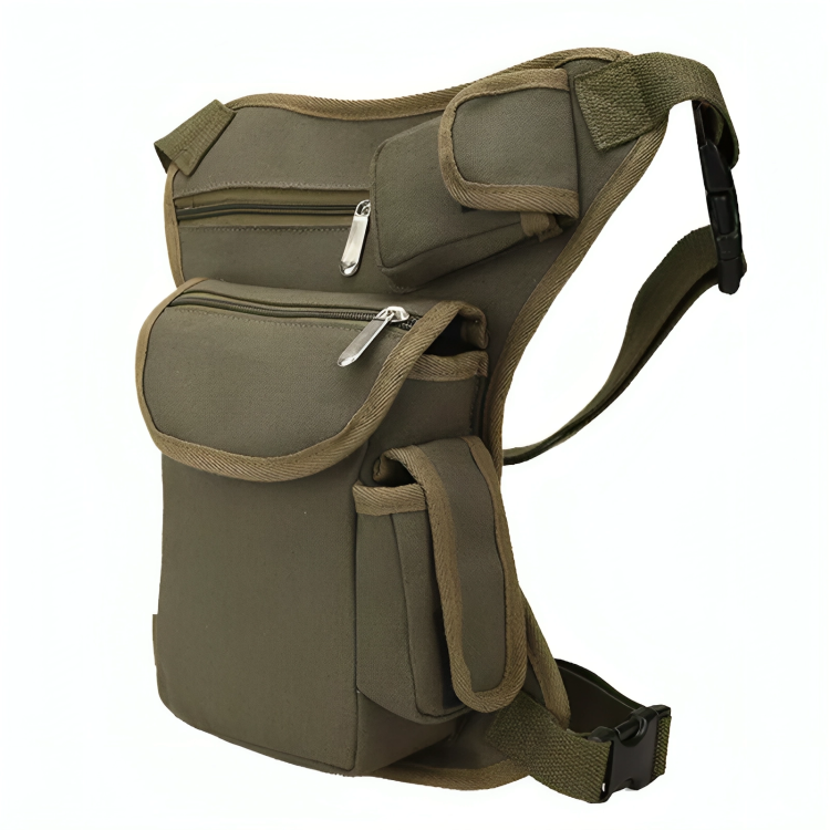 Multi-Purpose Tactical Drop Leg Bag Tool Fanny Thigh Pack Leg Rig Military Motorcycle Camera Versipack Utility Pouch, Black/Coyote Tan/Army