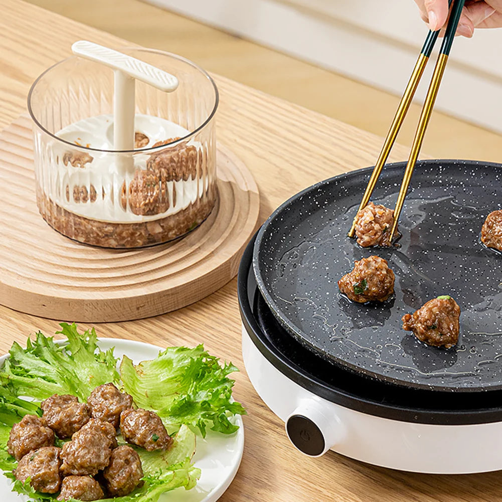 Translucent Manual Meatball Maker - 5 Balls at a Time