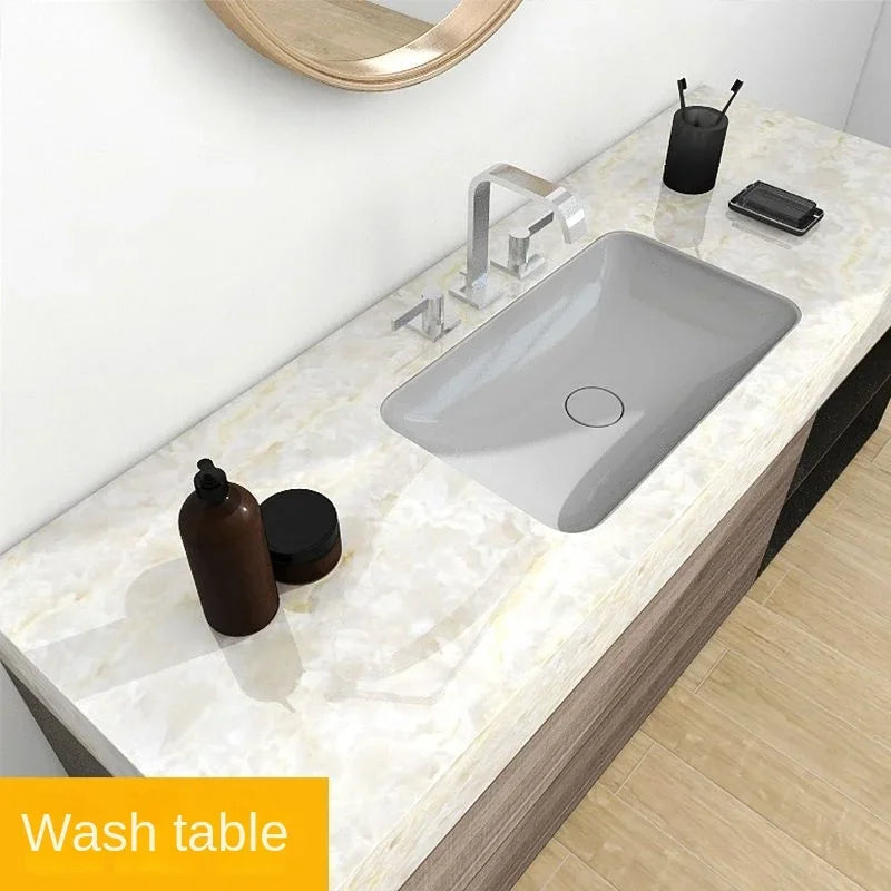 Marble Foil Stickers for Kitchen - Oil Proof & Waterproof Self-Adhesive