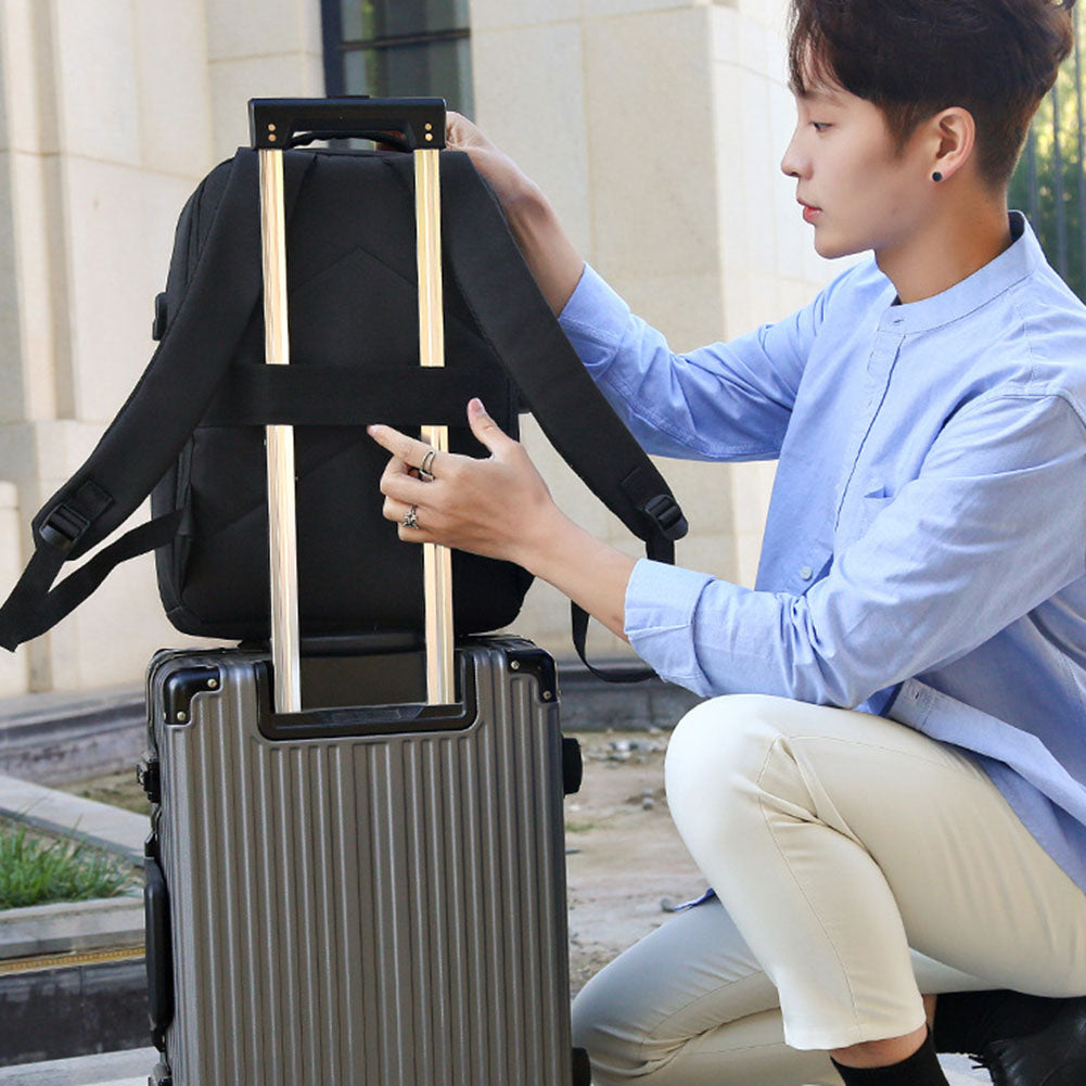 Travel Backpack Men Business Backpack School Bag With USB Charging Port Large Capacity 16inch Laptop Waterproof Fashion Backpack