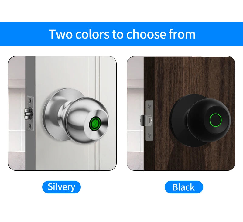 Smart Fingerprint Door Knob Lock