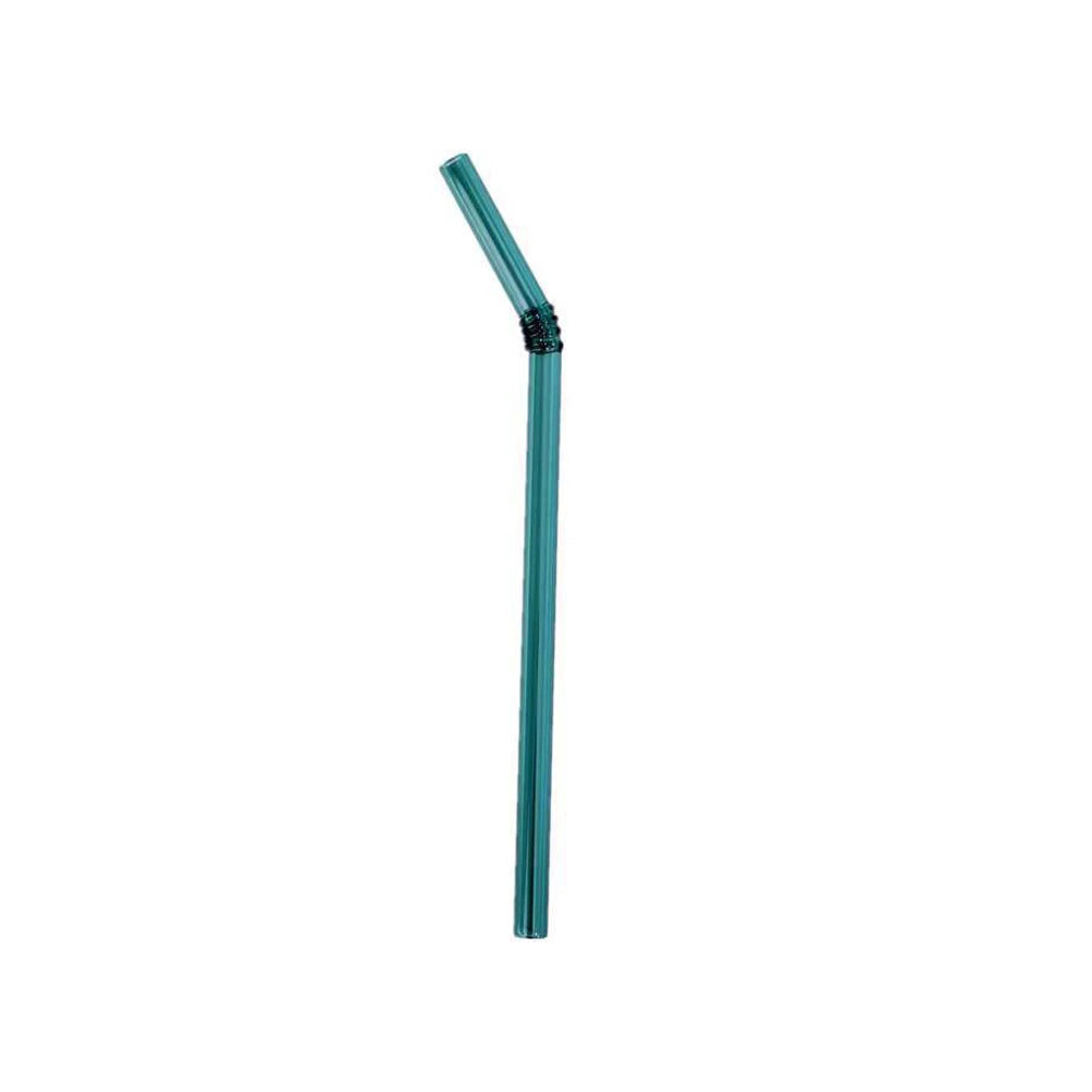 20cm Reusable Glass Drinking Straw Set