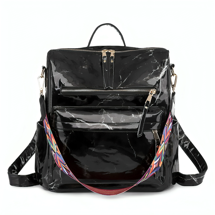 PU leather leopard snake fashionable ladies bags handbag backpacks for girls