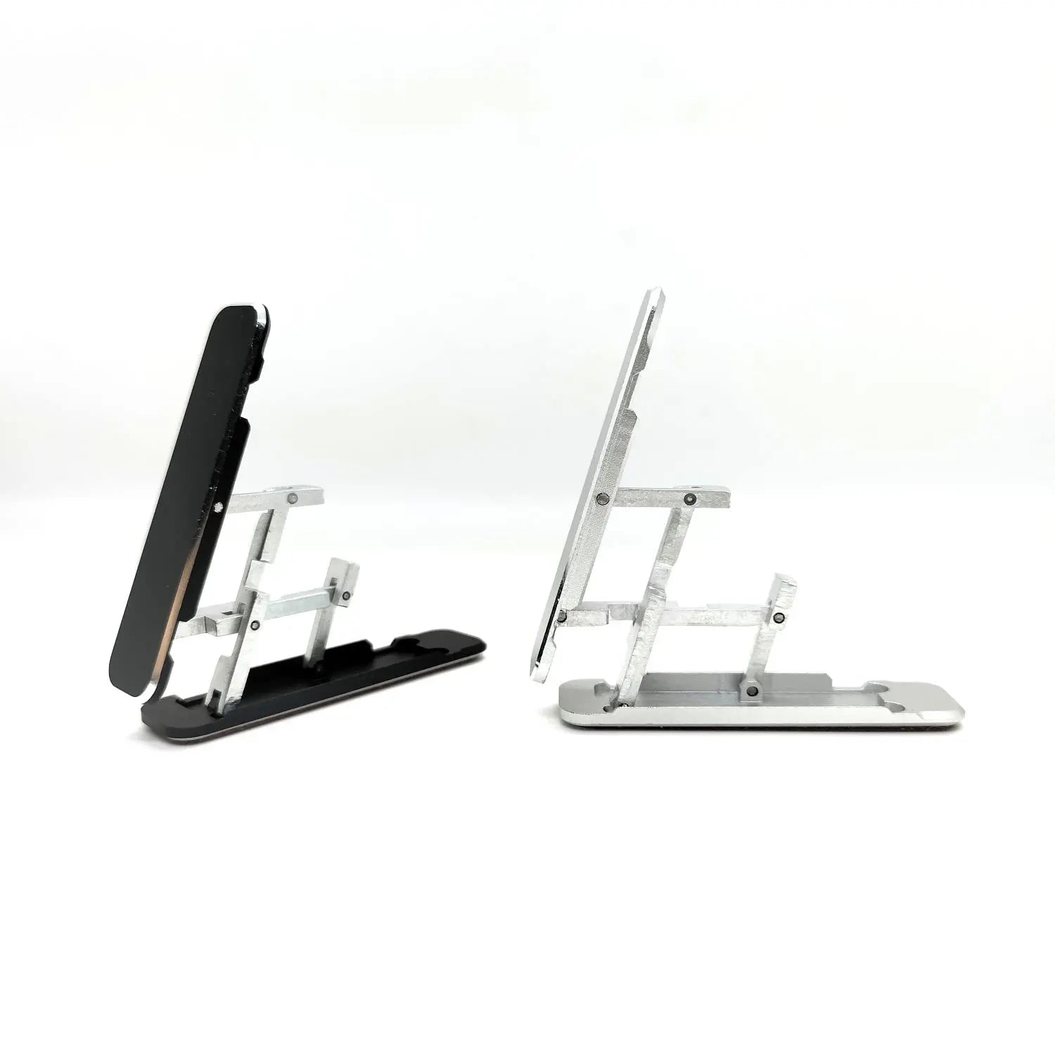 2-Piece Adjustable Cell Phone Holder - Foldable Stand for Desktop