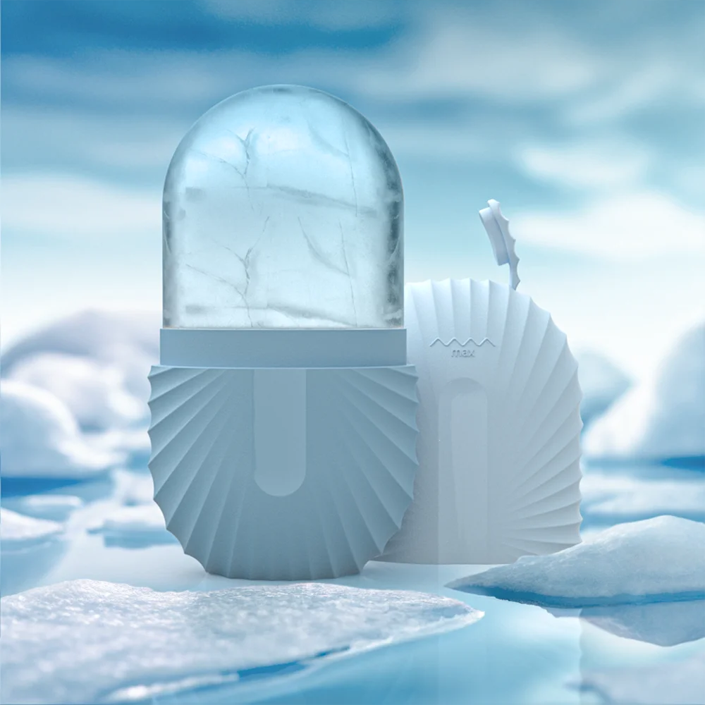 Silicone Ice Face Roller for Eye Puffiness & Pore Shrinking | Multifunctional Facial Massage Tool