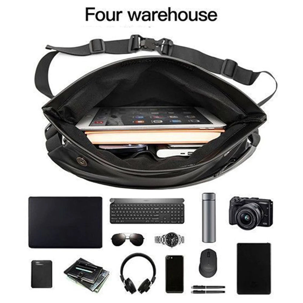 Men’s Waterproof Anti-Theft Crossbody Sling Bag – Multipurpose Chest Shoulder Daypack