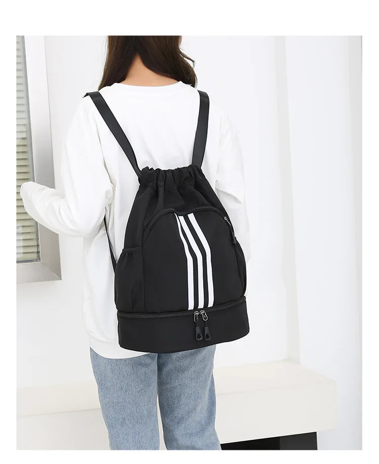 Outdoor Fitness Backpack Basketball Gym Bag Backpack Women Men Travel Soccer Football Storage Bags Training Drawstring Sport Bag