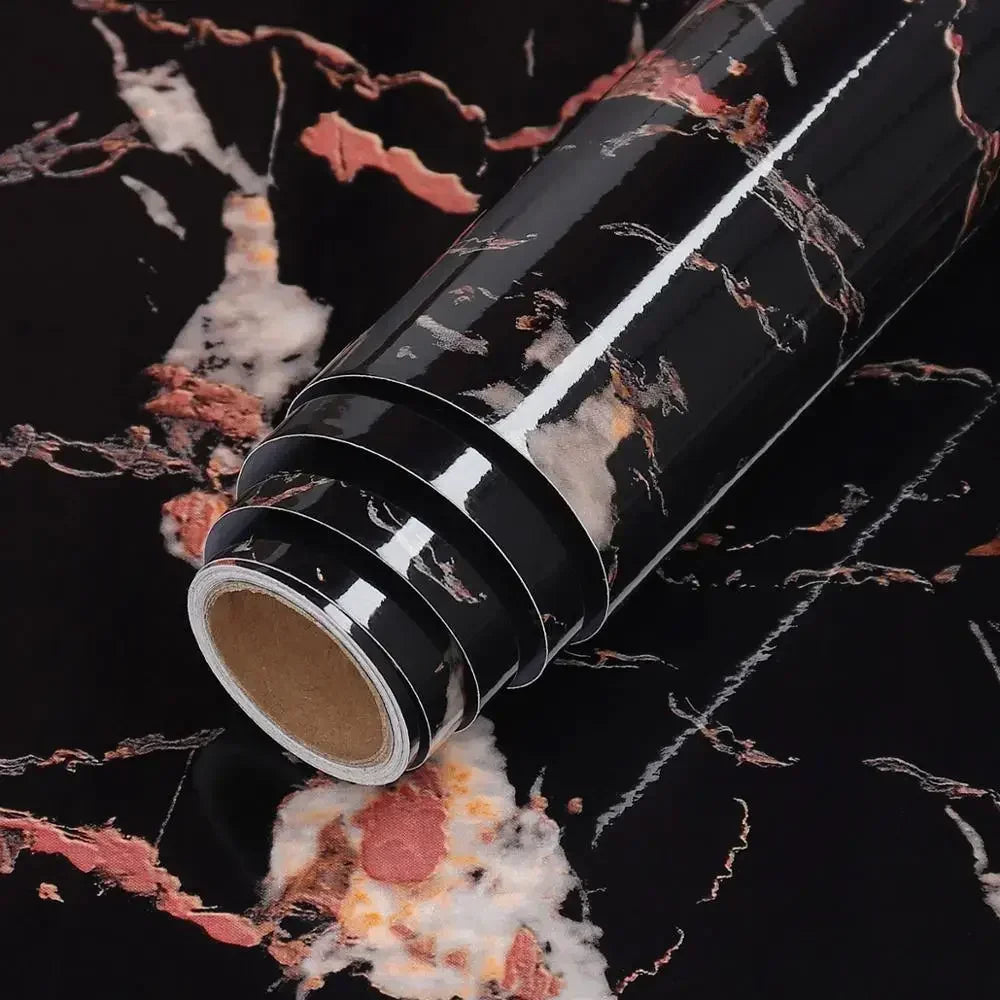 Oil-Proof Waterproof Marble Self-Adhesive Film for Kitchen