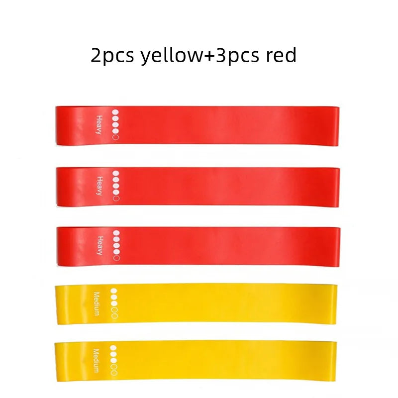 5Pcs/Set Yoga Resistance Bands – Elastic Bands for Pilates, Strength Training, and Workout