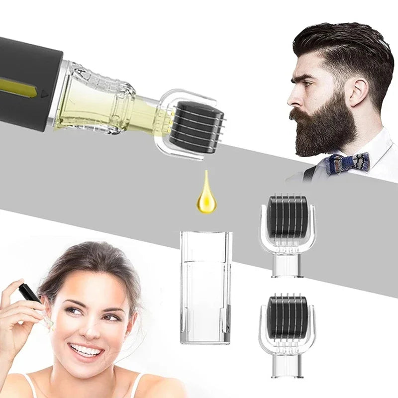 105 New Skin Hydration Roller Micro Infusion System Oil Delivery Lip Plumper Face Brow Hair Scalp Serum Applicator Beauty Tool