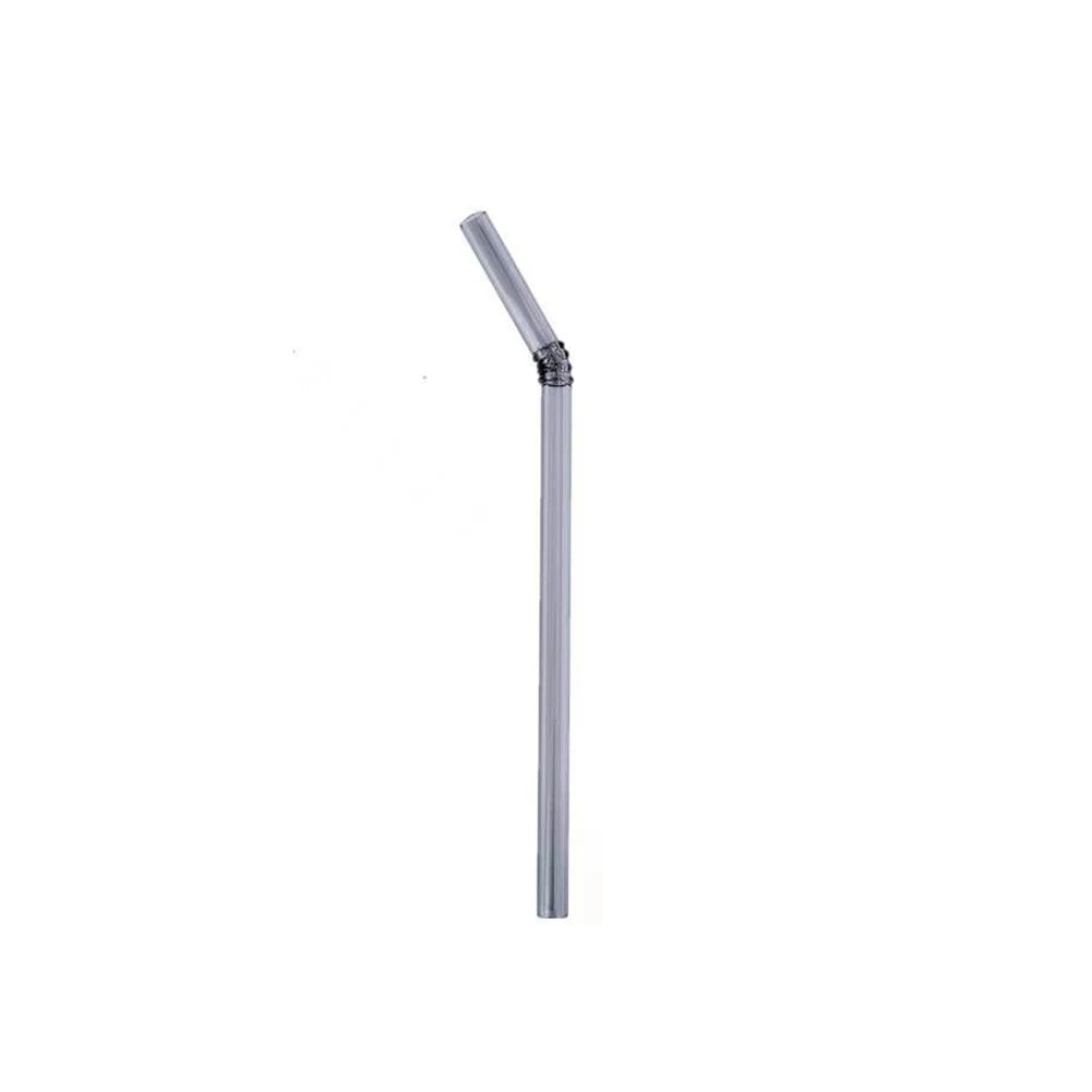 20cm Reusable Glass Drinking Straw Set