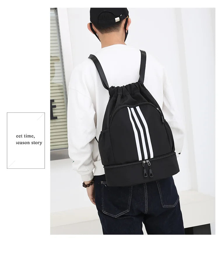Outdoor Fitness Backpack Basketball Gym Bag Backpack Women Men Travel Soccer Football Storage Bags Training Drawstring Sport Bag