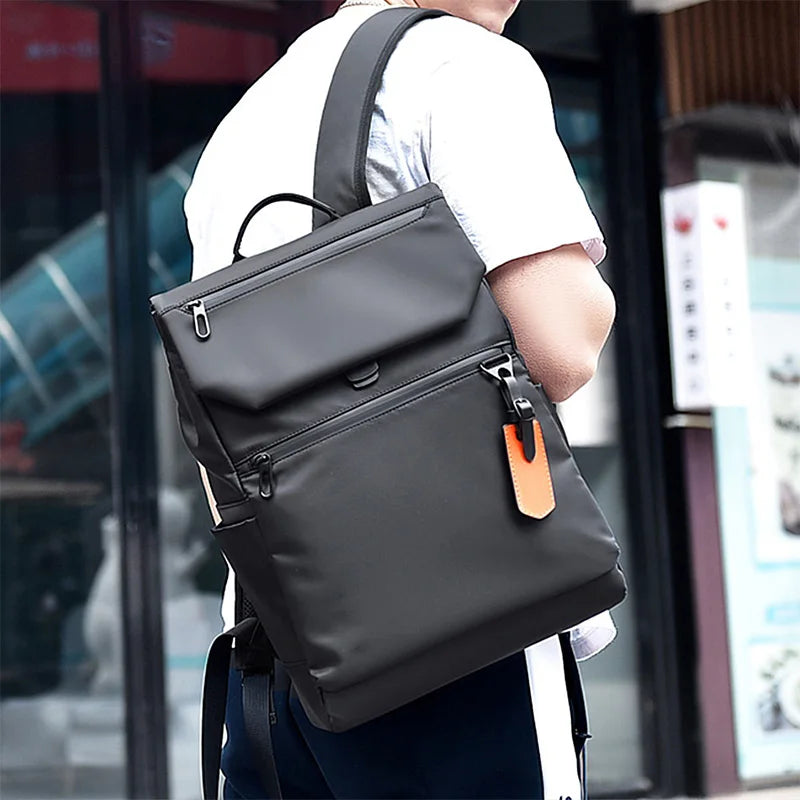 Men Backpack Oxford Cloth Waterproof 14 15.6inch Laptop Backpack With Usb Charging Port Waterproof Zipper Outdoor Travel Bag Bus