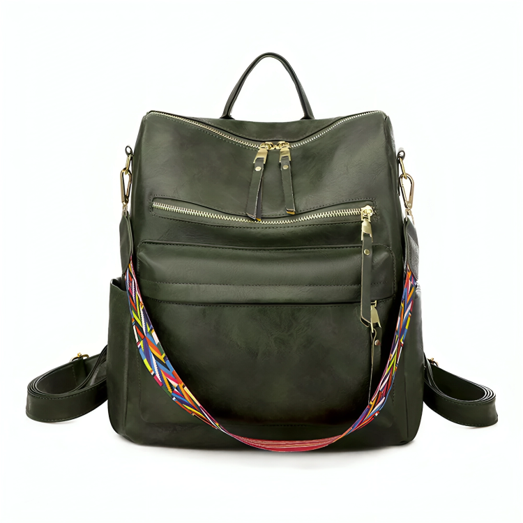 PU leather leopard snake fashionable ladies bags handbag backpacks for girls
