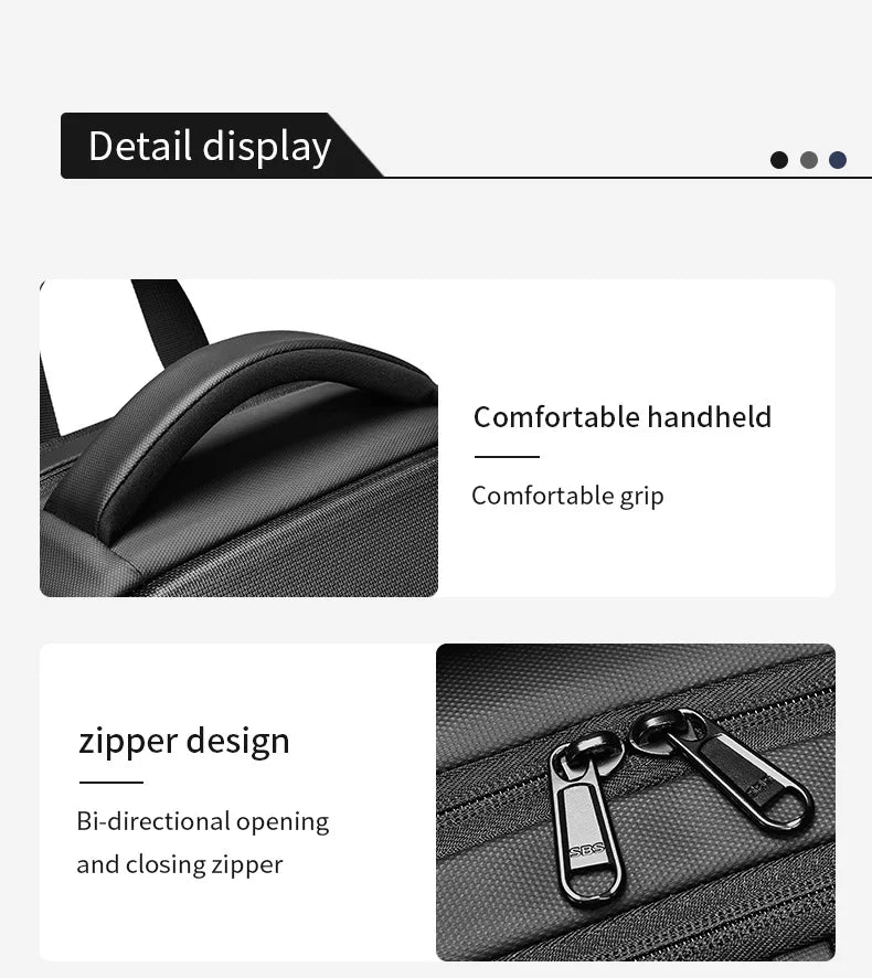 Men's 15.6 inch Laptop Backpack Expandable Travel Bag Waterproof Anti-theft Business Backpack USB Charging ABS Hard Shell Bag