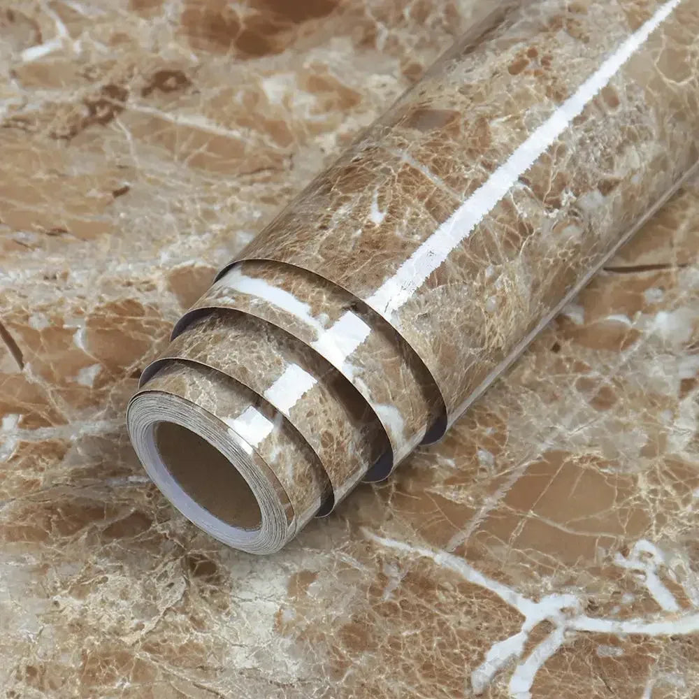 Oil-Proof Waterproof Marble Self-Adhesive Film for Kitchen