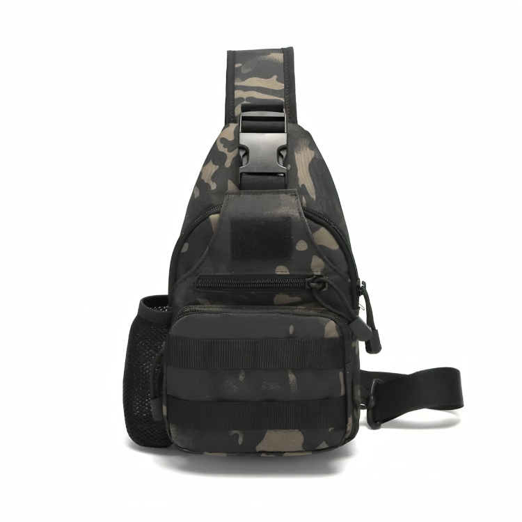 Outdoor Military Camping Shoulder Bag Chest Pack with Bottle Holder tablet bag professional pure nylon