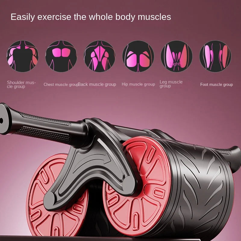 Automatic Rebound Abdominal Roller with Mute Function