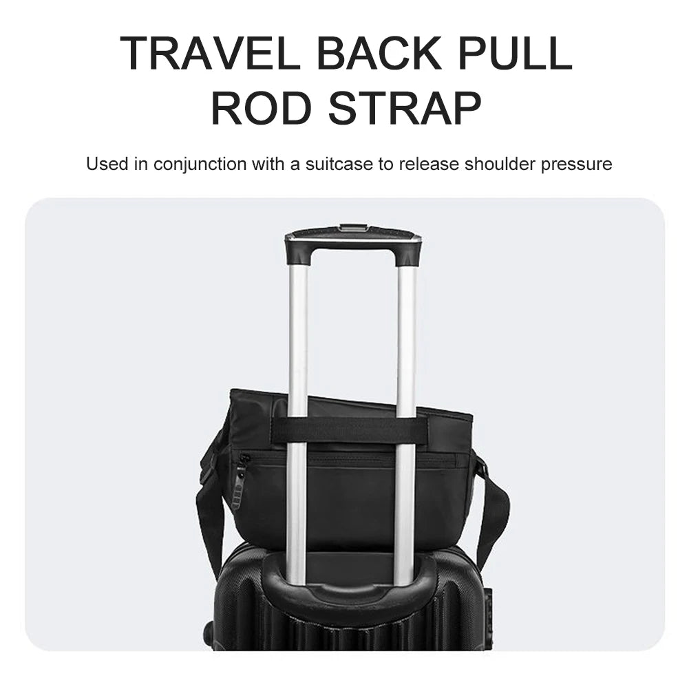 Men’s Waterproof Anti-Theft Crossbody Sling Bag – Multipurpose Chest Shoulder Daypack
