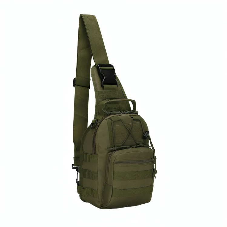 Outdoor Tactical Bag Backpack, Military Sport Bag Pack Sling Shoulder Backpack Tactical Satchel for Every Day Carry-Green (Khakhi)