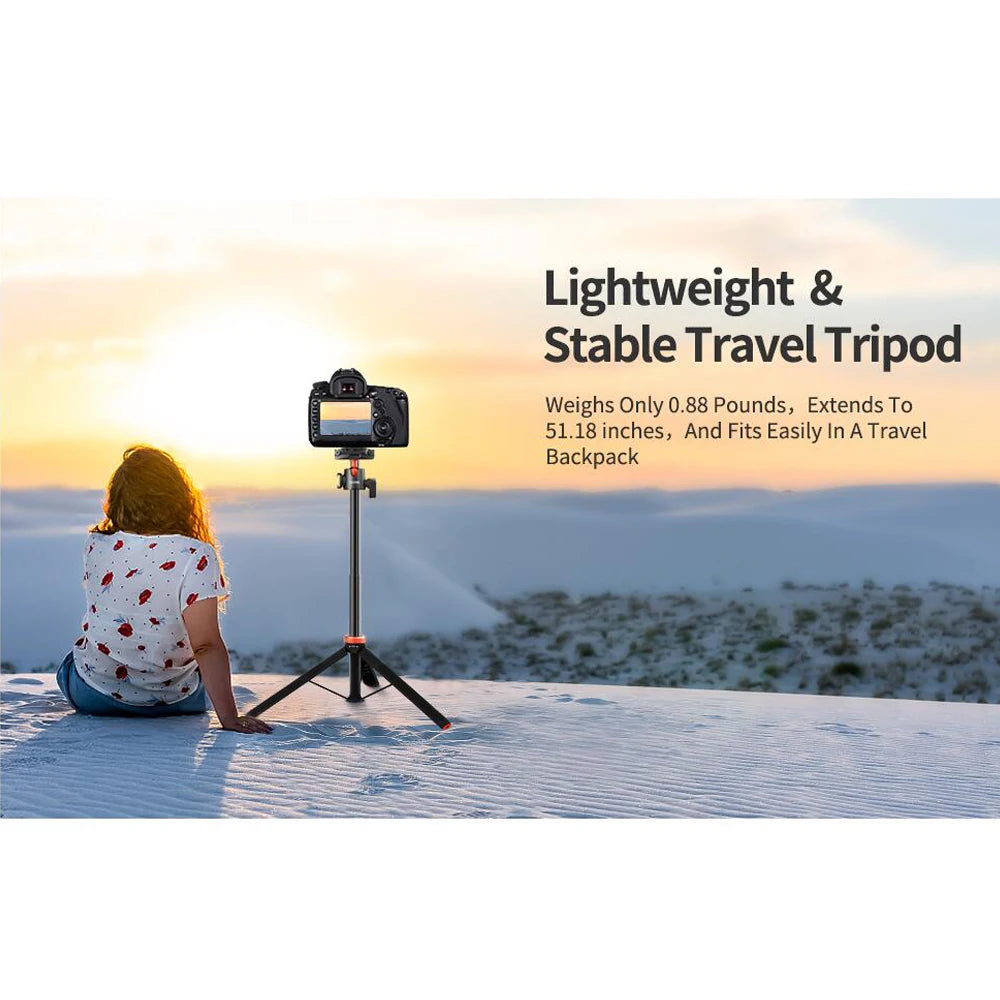UURIG TP-02 Extendable Selfie Stick Tripod with 360° Ballhead