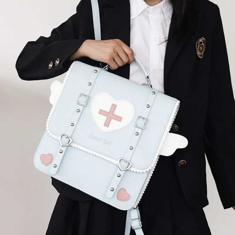 Gothic Witchcraft Bondage Messenger Expandable 3 Way Bag