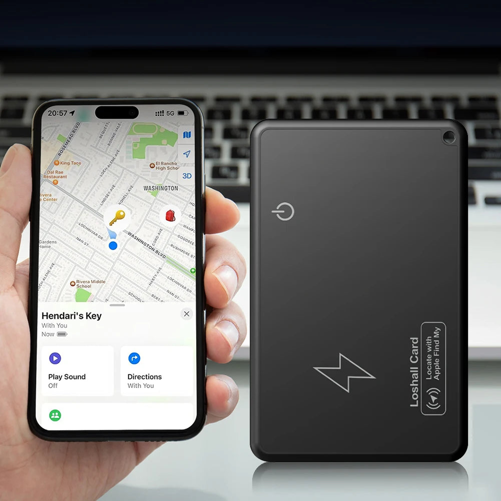 Wallet Tracker Card - GPS Location & Wireless Charging Smart Tag