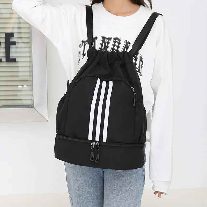 Outdoor Fitness Backpack Basketball Gym Bag Backpack Women Men Travel Soccer Football Storage Bags Training Drawstring Sport Bag