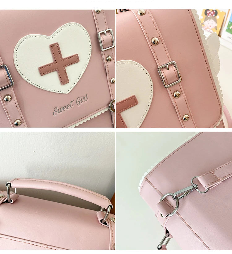 Gothic Witchcraft Bondage Messenger Expandable 3 Way Bag