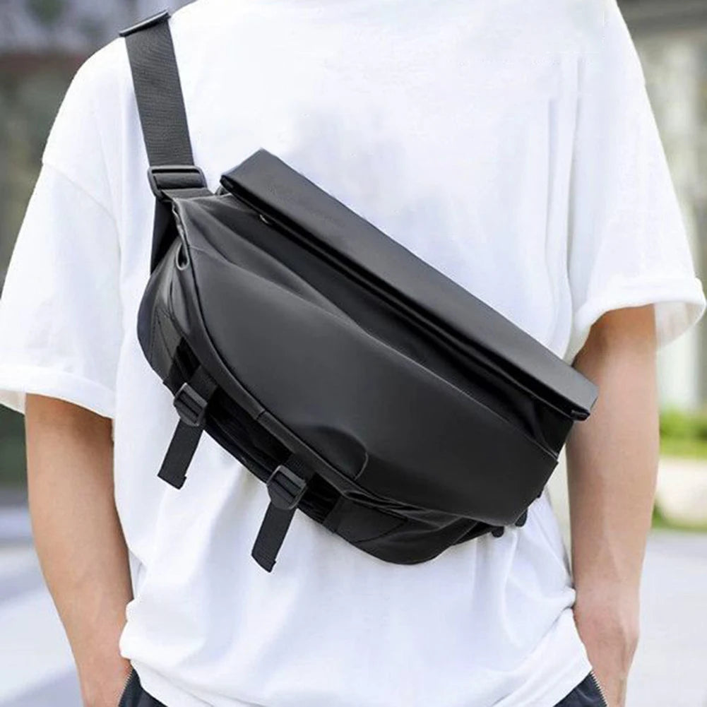 Men’s Waterproof Anti-Theft Crossbody Sling Bag – Multipurpose Chest Shoulder Daypack